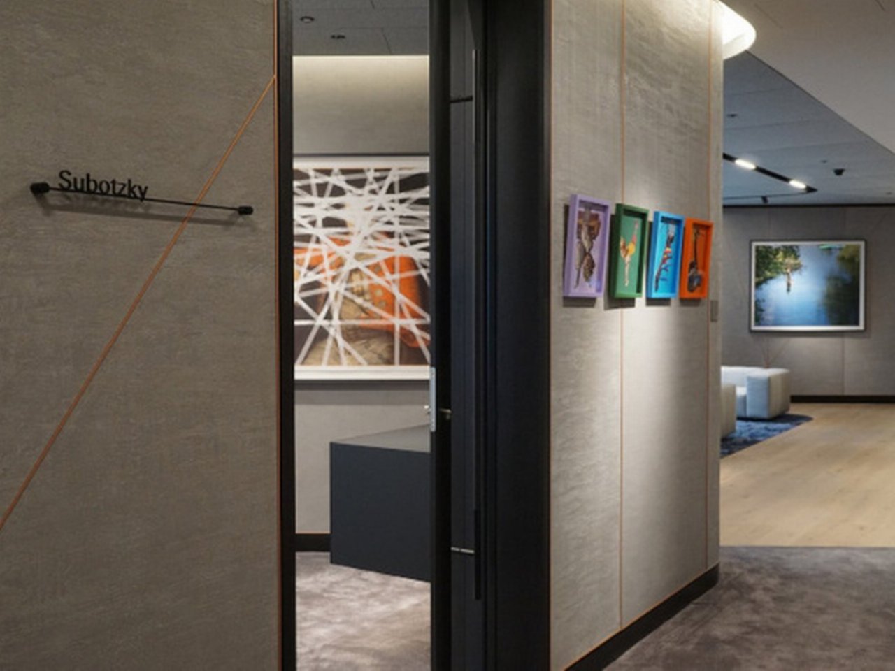 Mikhael Subotzky, Amalia Pica and Cristina Lucas at 21 Moorfields, London. Image © Serena Bolton