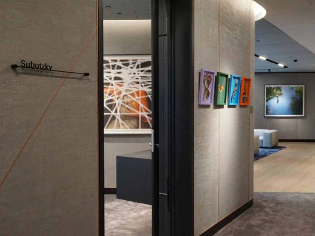 Mikhael Subotzky, Amalia Pica and Cristina Lucas at 21 Moorfields, London. Image © Serena Bolton