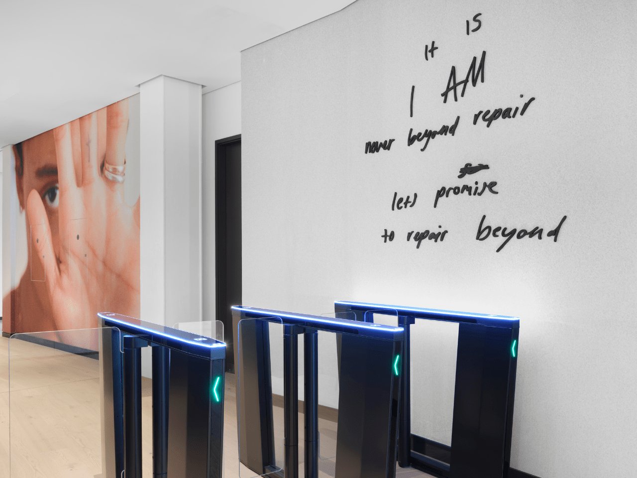 something is written on a wall